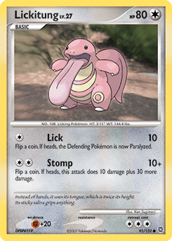 Lickitung Secret Wonders card