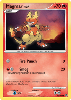 Magmar Secret Wonders card