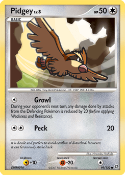 Pidgey Secret Wonders card