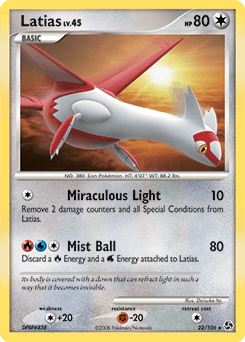 Latias Great Encounters card