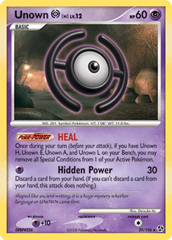 Unown [H] Great Encounters card