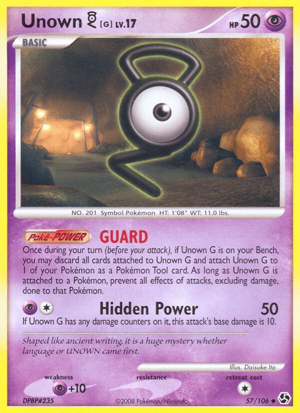 Unown [G] Great Encounters card