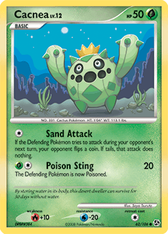 Cacnea Great Encounters card