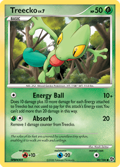Treecko Great Encounters card