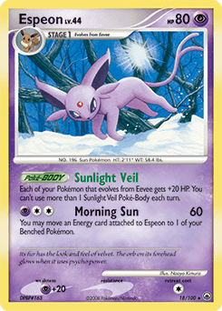 Espeon Majestic Dawn card
