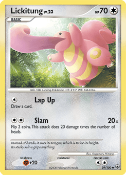 Lickitung Majestic Dawn card