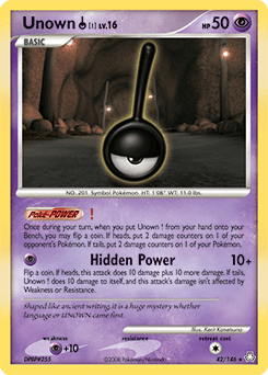 Unown [!] Legends Awakened card