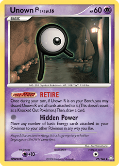 Unown [R] Legends Awakened card