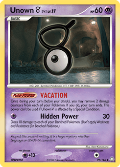 Unown [V] Legends Awakened card