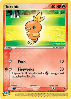 Torchic Ruby & Sapphire card