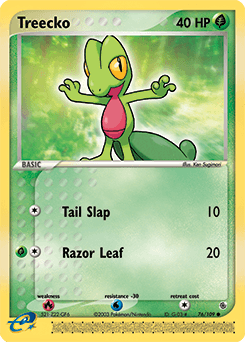 Treecko Ruby & Sapphire card
