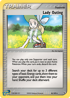 Lady Outing Ruby & Sapphire card