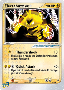 Electabuzz ex Ruby & Sapphire card