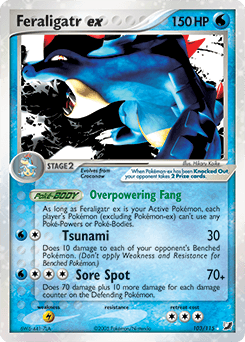 Feraligatr ex Unseen Forces card