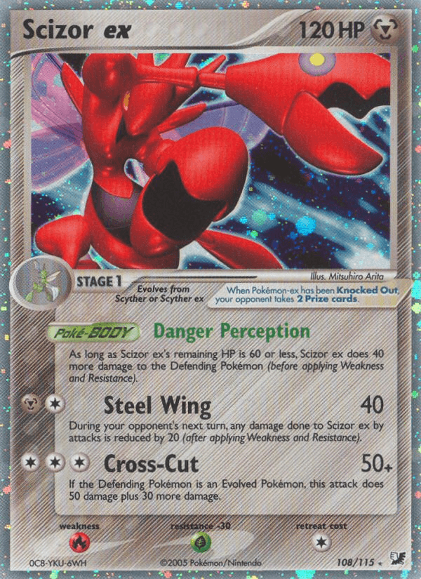 Scizor ex Unseen Forces card