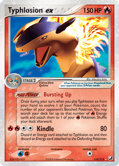 Typhlosion ex Unseen Forces card