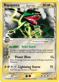 Rayquaza δ Delta Species card