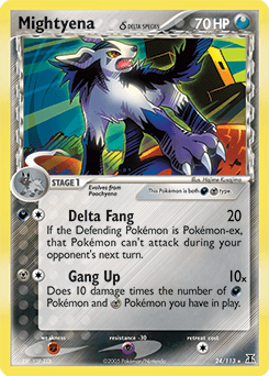 Mightyena δ Delta Species card