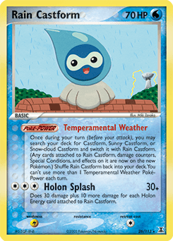 Rain Castform Delta Species card