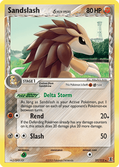 Sandslash δ Delta Species card