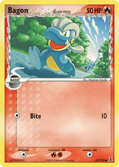 Bagon δ Delta Species card
