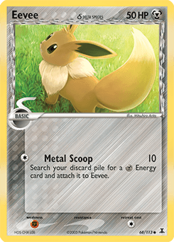 Eevee δ Delta Species card