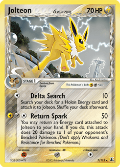 Jolteon δ Delta Species card