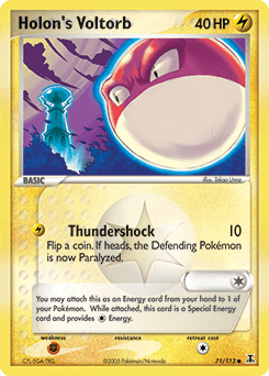 Holon's Voltorb Delta Species card