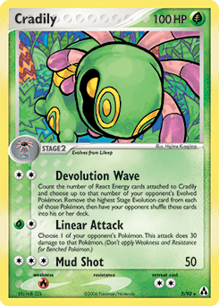 Cradily Legend Maker card