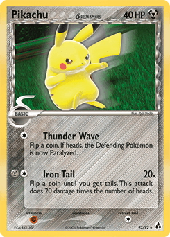 Pikachu δ Legend Maker card