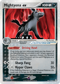 Mightyena ex Holon Phantoms card