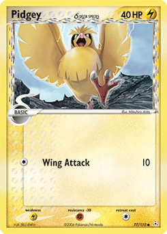 Pidgey δ Holon Phantoms card