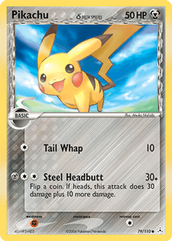Pikachu δ Holon Phantoms card