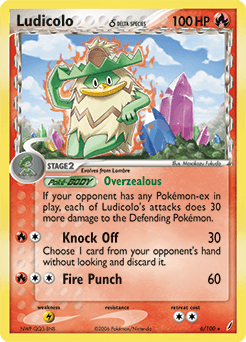 Ludicolo δ Crystal Guardians card
