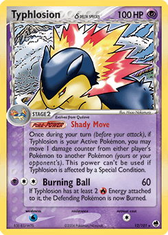 Typhlosion δ Dragon Frontiers card