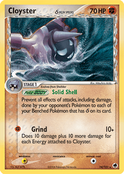 Cloyster δ Dragon Frontiers card
