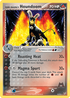 Team Magma's Houndoom Team Magma vs Team Aqua card