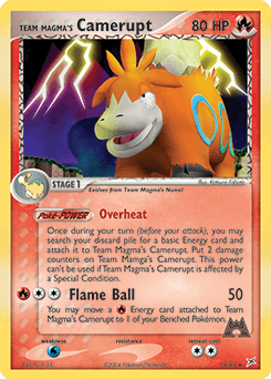 Team Magma's Camerupt Team Magma vs Team Aqua card