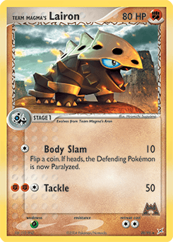 Team Magma's Lairon Team Magma vs Team Aqua card