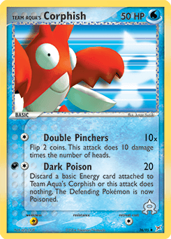 Team Aqua's Corphish Team Magma vs Team Aqua card