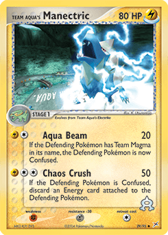 Team Aqua's Manectric Team Magma vs Team Aqua card