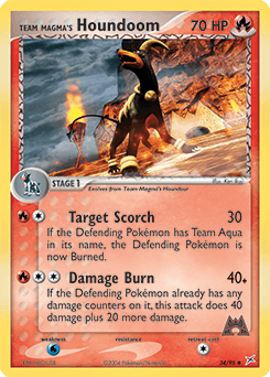 Team Magma's Houndoom Team Magma vs Team Aqua card
