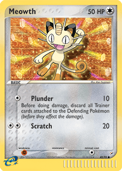 Meowth Team Magma vs Team Aqua card
