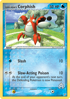 Team Aqua's Corphish Team Magma vs Team Aqua card