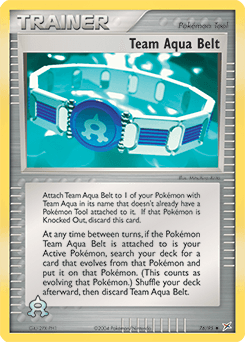Team Aqua Belt Team Magma vs Team Aqua card