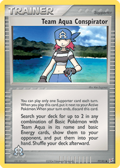 Team Aqua Conspirator Team Magma vs Team Aqua card