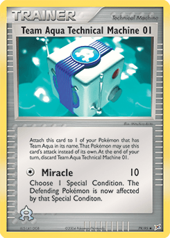 Team Aqua Technical Machine 01 Team Magma vs Team Aqua card