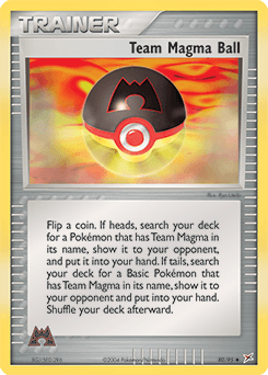 Team Magma Ball Team Magma vs Team Aqua card