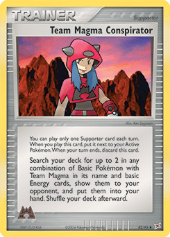 Team Magma Conspirator Team Magma vs Team Aqua card
