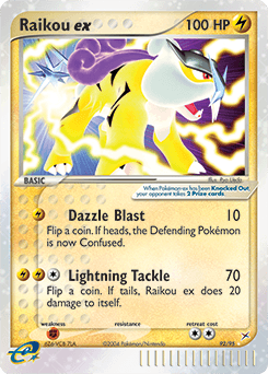 Raikou ex Team Magma vs Team Aqua card
